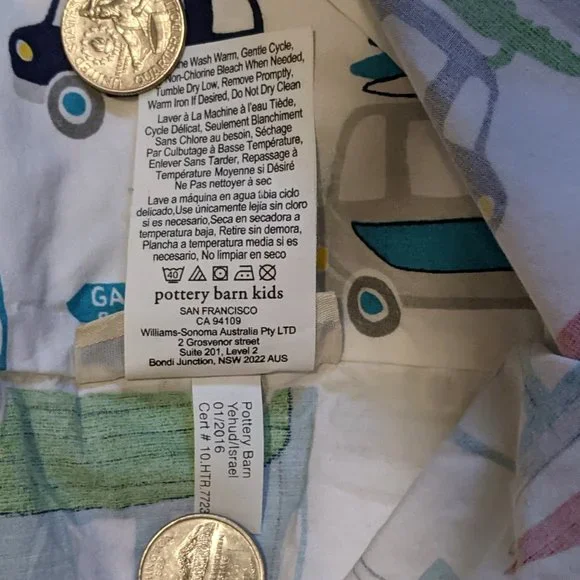 Pottery Barn Kids Cars Print Standard Pillow Case - Picture 8 of 8